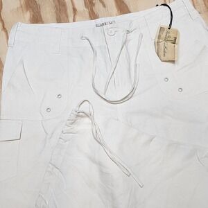 Paradise Collection Womens‎ 10 Silk Linen Capri Pants Pockets